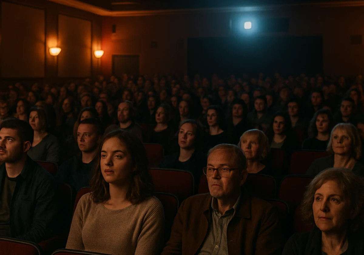 Full cinema auditorium during a special screening event